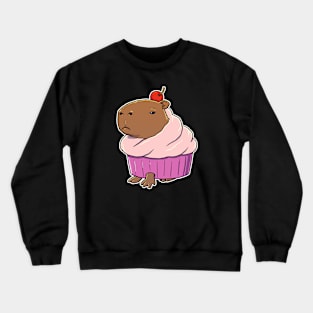 Capybara Cupcake Costume Crewneck Sweatshirt